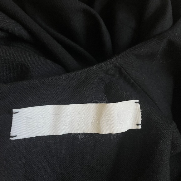 Totokaelo Jak Jumpsuit Black Wool Blend Wide Leg Sleeveless - XXS - Picture 5 of 7